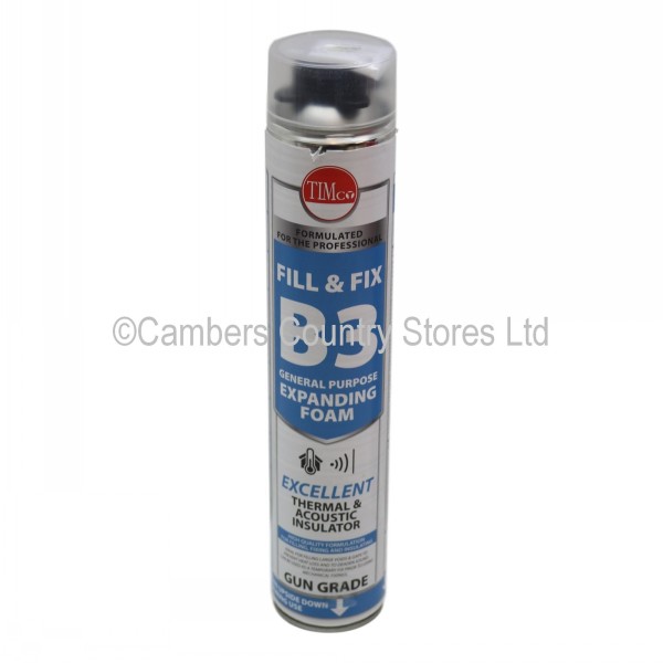Timco Expanding PU Foam Gun Grade (B3) 750ml Cambers Country Store